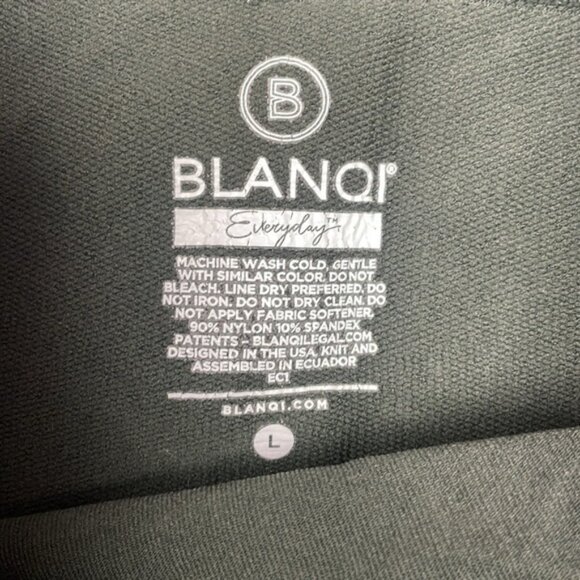 BLANQI Everyday Maternity High Rise Support 7/8 Ankle Leggings Green Large - Picture 8 of 9